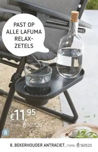 Dreamland Bekerhouder antraciet aanbieding