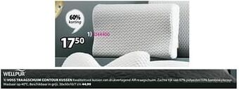 Jysk Voss traagschuim contour kussen aanbieding