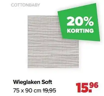 Baby-Dump Wieglaken soft aanbieding