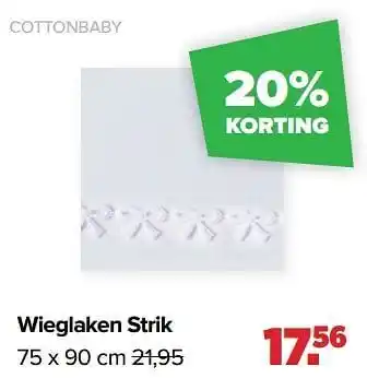 Wieglaken strik