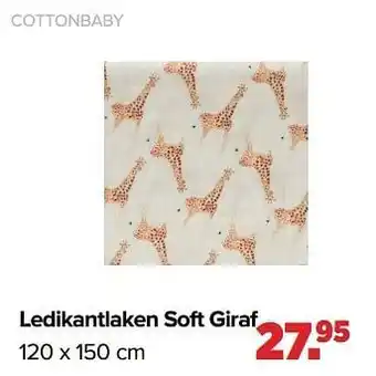 Ledikantlaken soft giraf