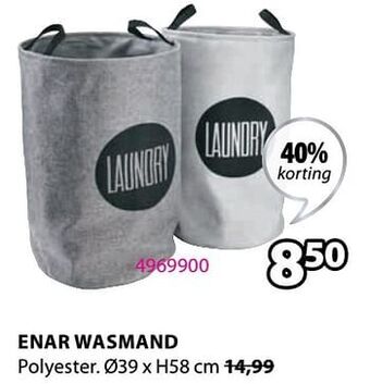 Jysk Enar wasmand aanbieding