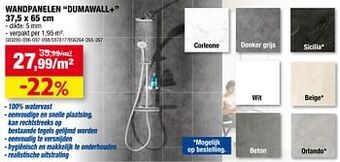 Hubo Wandpanelen dumawall+ aanbieding
