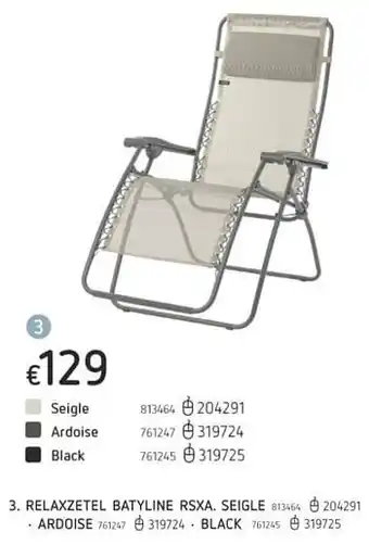 Dreamland Relaxzetel batyline rsxa seigle aanbieding