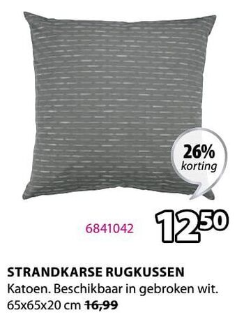 Jysk Strandkarse rugkussen aanbieding