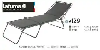 Ligbed siesta l ardoise