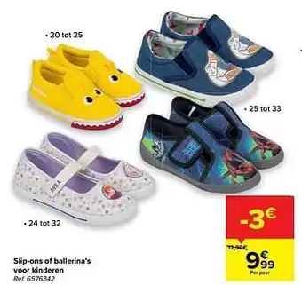 Slip-ons of ballerina`s voor kinderen