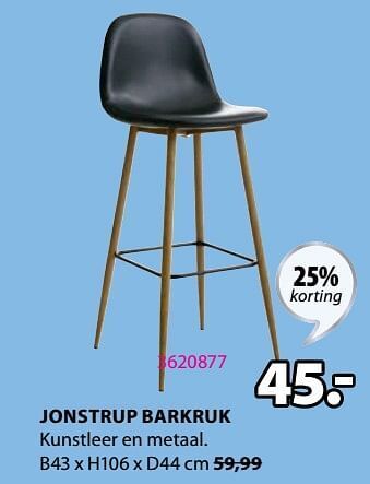 Jysk Jonstrup barkruk aanbieding