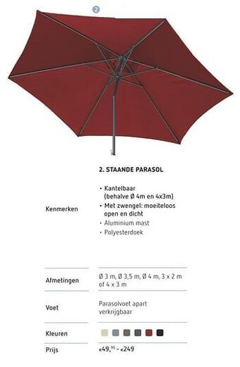 Staande parasol