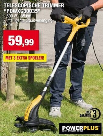 Hubo Powerplus telescopische trimmer powxg30035 aanbieding