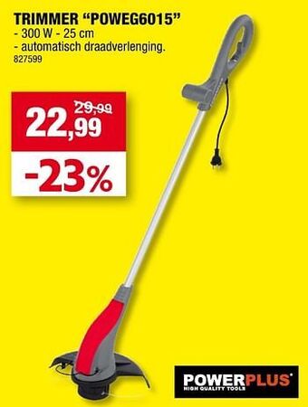 Hubo Powerplus trimmer poweg6015 aanbieding