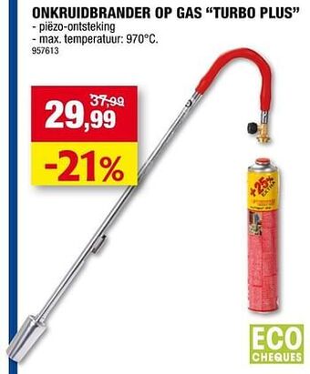 Hubo Rothenberger industrial onkruidbrander op gas turbo plus aanbieding