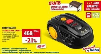 Hubo Robotmaaier landxcape lx991 aanbieding