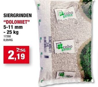 Hubo Siergrinden dolomiet aanbieding