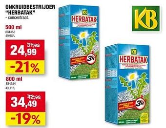 Onkruidbestrijder herbatak