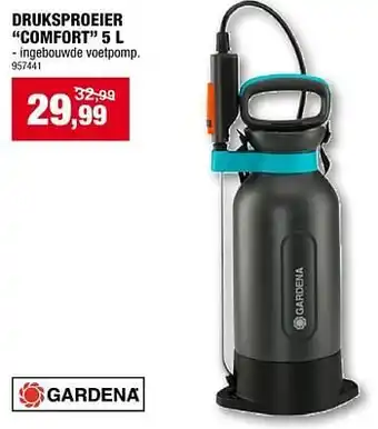 Hubo Gardena druksproeier comfort aanbieding