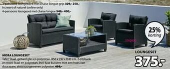 Jysk Mora loungeset aanbieding