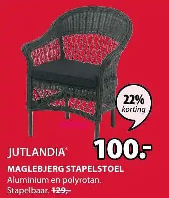 Jysk Maglebjerg stapelstoel aanbieding