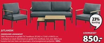 Jysk Oddesund loungeset aanbieding