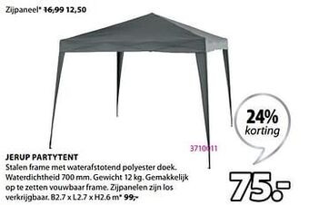 Jysk Jerup partytent aanbieding