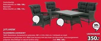Jysk Falkenberg loungebank 2-zit aanbieding