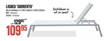 HandyHome Ligbed sorrento wit aanbieding