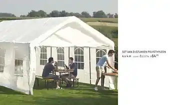 Dreamland Set van zijstukken polyethyleen 4x4 m aanbieding