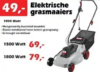 iTEK Elektrische grasmaaiers aanbieding