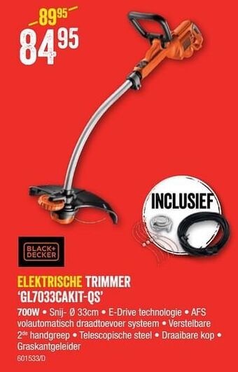 HandyHome Black + decker elektrische trimmer gl7033cakit-qs aanbieding