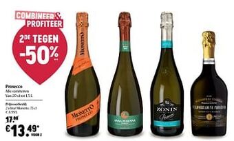 Delhaize Prosecco brut mionetto aanbieding