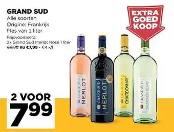 Jumbo Grand sud merlot rosé 1 liter aanbieding