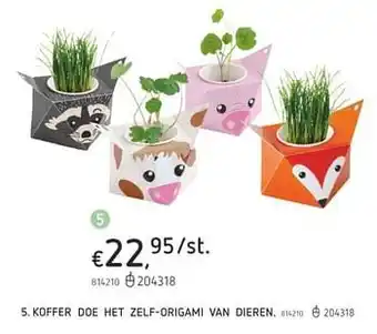 Dreamland Koffer doe het zelf-origami van dieren aanbieding