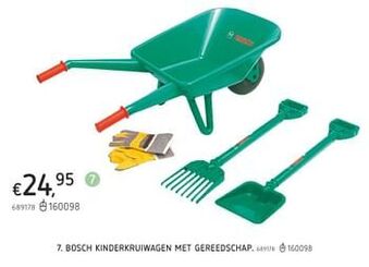 Dreamland Bosch kinderkruiwagen met gereedschap aanbieding