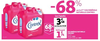 Auchan Eau Minérale Naturelle Contrex aanbieding