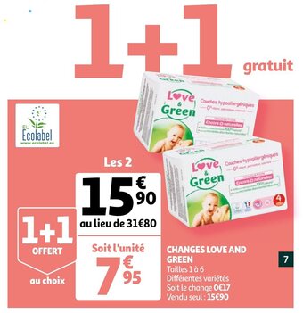 Auchan Changes Love and Green aanbieding