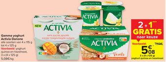 Gamma yoghurt Activia Danone