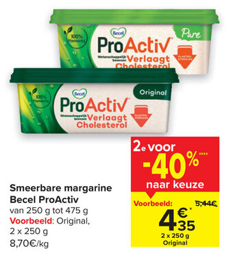 Carrefour Smeerbare margarine Becel ProActiv aanbieding