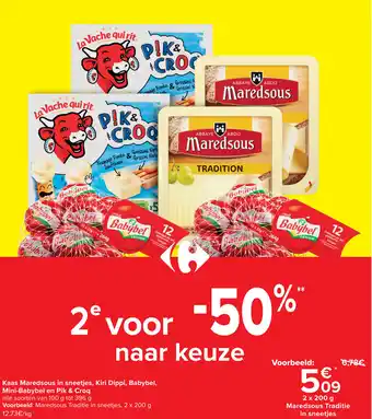 Carrefour Maredsous Traditie in sneetjes aanbieding