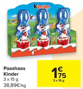 Carrefour Paashaas Kinder aanbieding