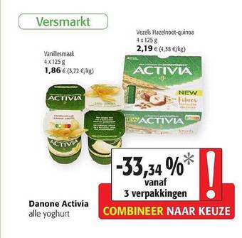 Colruyt Danone Activia aanbieding