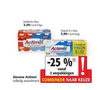 Colruyt Danone Actimel aanbieding