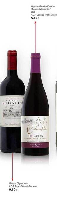 Colruyt Vignerons Laudun-chusclan 'bastion Du Colombier' 2020 A.o.p. Côtes Du Rhône Villages aanbieding