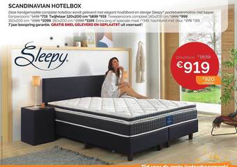 Sleepworld Scandinavian Hotelbox aanbieding