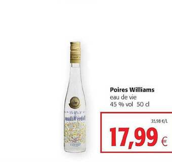 Colruyt Poires Williams Eau De Vie aanbieding