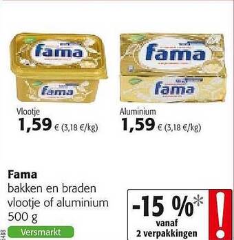 Colruyt Fama Vlootje Aluminium aanbieding