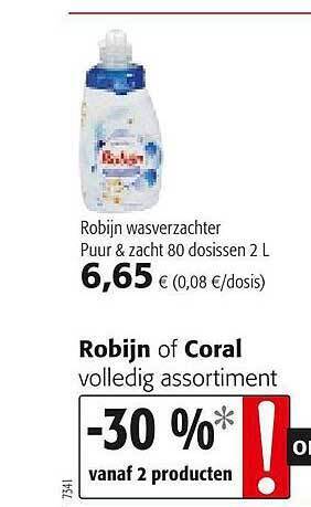 Colruyt Robijn Of Coral aanbieding