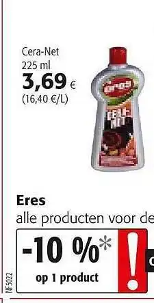 Colruyt Eres Cera-net aanbieding