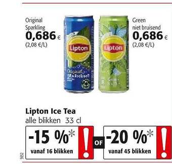 Colruyt Lipton Ice Tea aanbieding