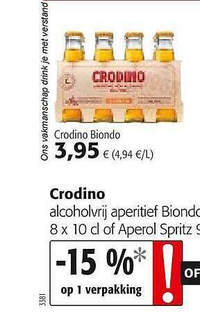 Colruyt Crodino Biondo aanbieding