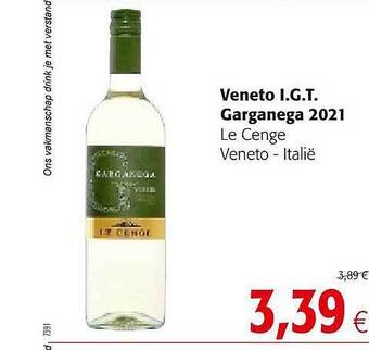 Colruyt Veneto I.g.t. Garganega 2021 Le Cenge Veneto - Italië aanbieding